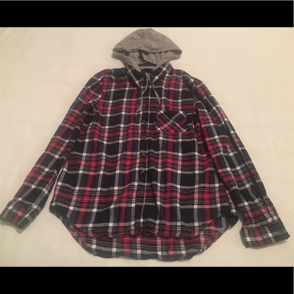 FLANNEL HOODIE 😍❤️ - Picture 1 of 5